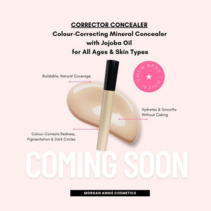 Corrector Concealer – Colour-Correcting Mineral Concealer with Jojoba Oil for All Ages & Skin Types